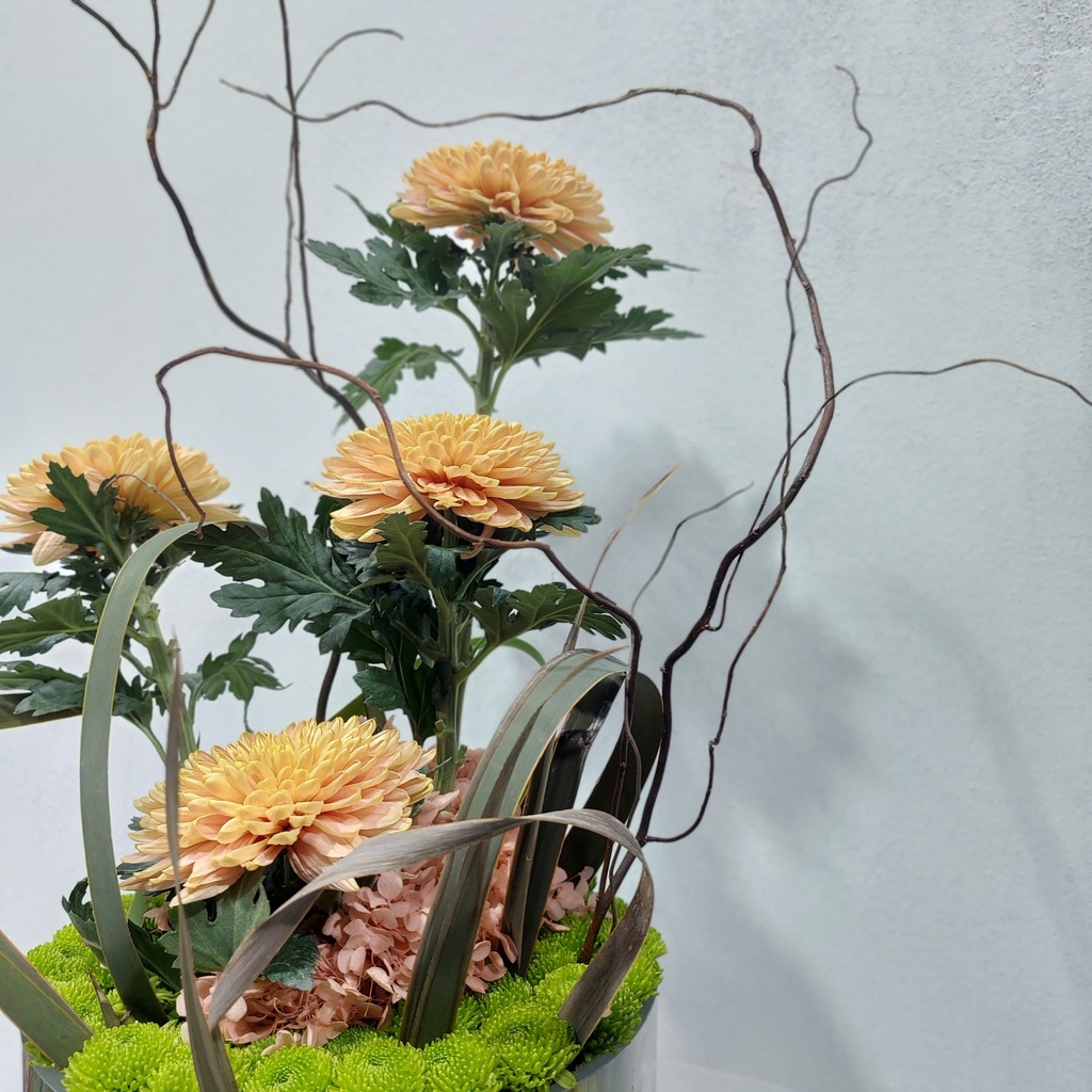 Golden Reverie in Vase