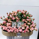 Baby pink Money Arrangement